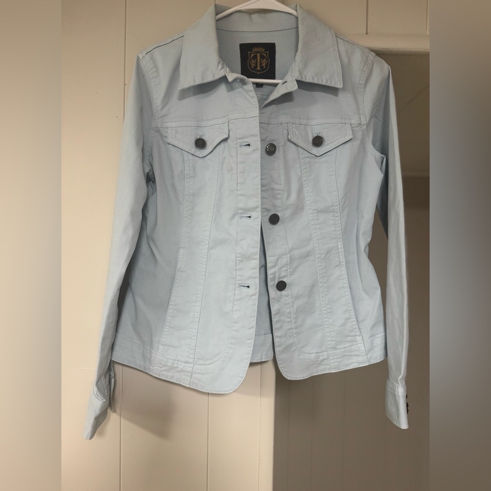 Talbots Women's Light Blue Jean Jacket - Picture 1 of 5